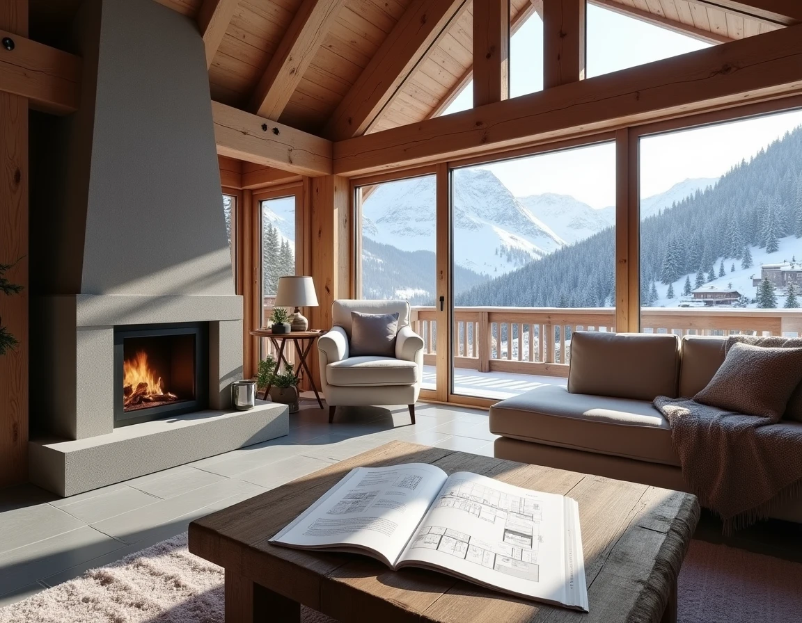 Appartement en résidence de tourisme à Les Menuires avec vue panoramique sur les pistes de ski