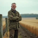 Agriculteur refusant de quitter une terre agricole louée en milieu rural français
